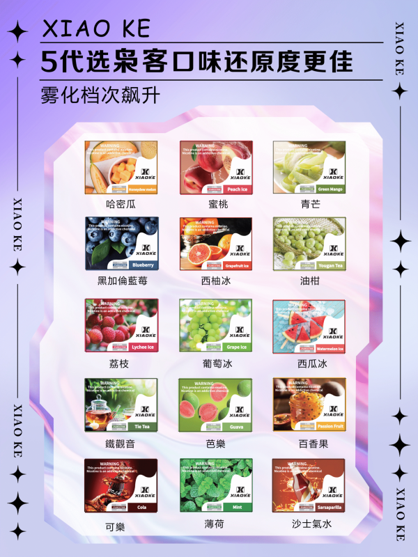 梟客煙彈 XIAOKE五代電子煙煙彈 五代菸彈 通用悅刻 RELX四代五代主機 台灣電子煙批發