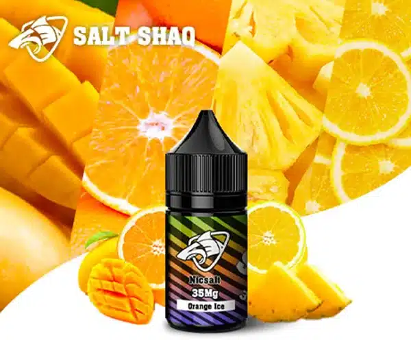 【橙冰口味】鯊克 SALT SHAQ 彩鯊系列 電子煙煙油 30ml