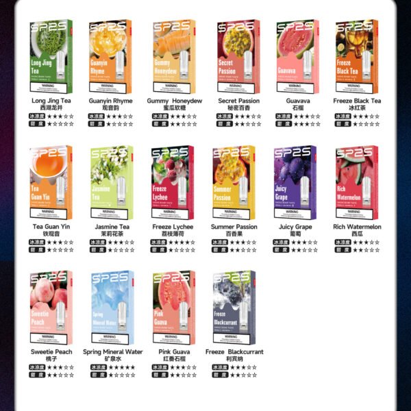 SP2S一代煙彈｜Relx & ILIA哩亞主機完美適配｜1.8ml大容量｜【國際通用】