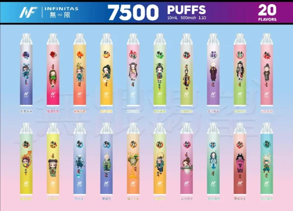 INF無限大容量電子煙7500口